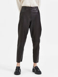 Marie Mw Leather Pants - Black