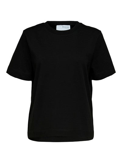 Essential SS Boxy Tee - Svart