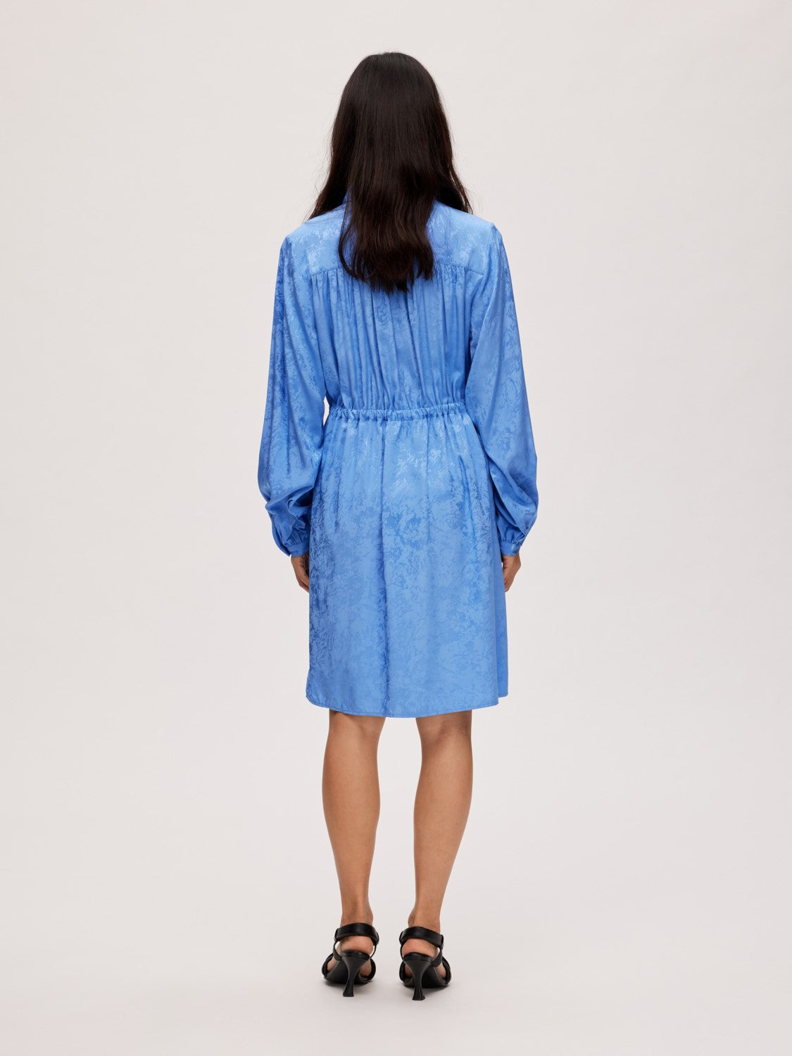 Blue Ls Short Shirt Dress - Ultramarine