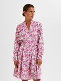 Mivi Ls Short Aop Dress - Black Aop