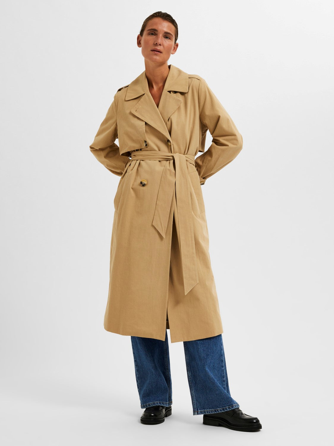 Sia Trench Coat - Cornstalk