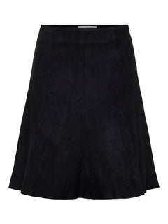 Susa HW Suede Short Skirt - Black