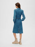 Karna Ls Dress - Light Blue Denim