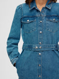 Karna Ls Dress - Light Blue Denim