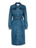 Karna Ls Dress - Light Blue Denim