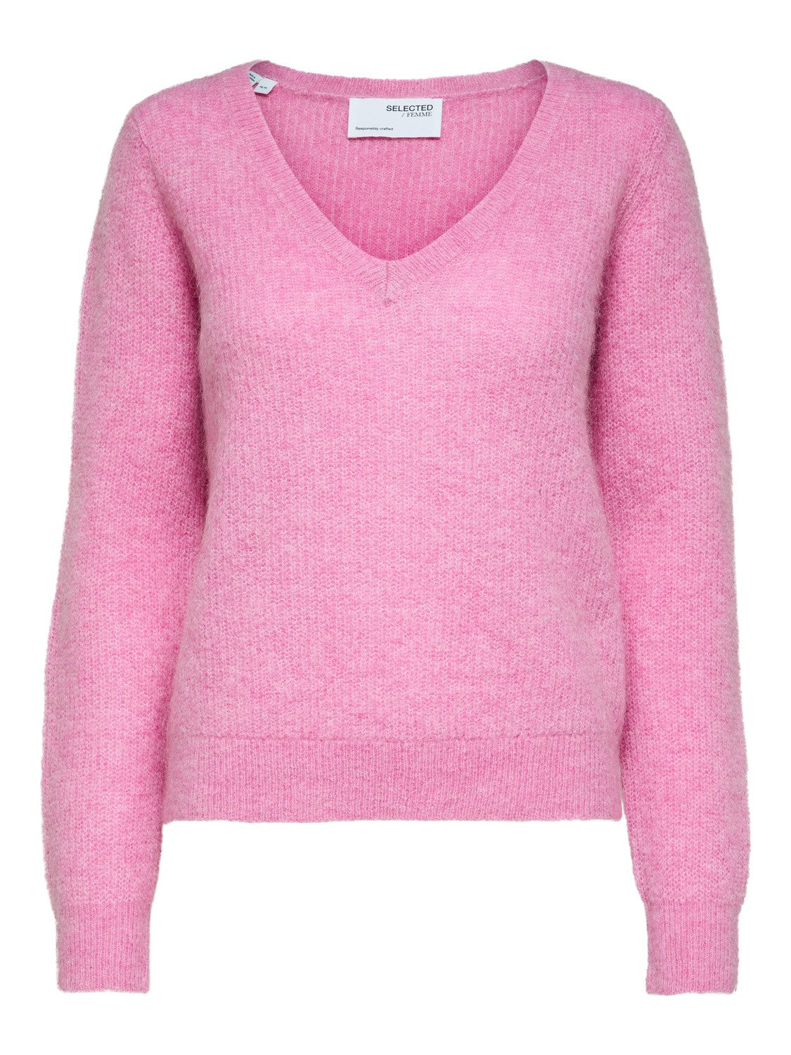 Ivi Umbra LS Knit V-Neck - Cyclamen Melange