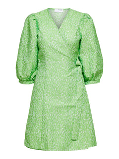 Julia-Siv 3/4 Short Dress - Dark Citron