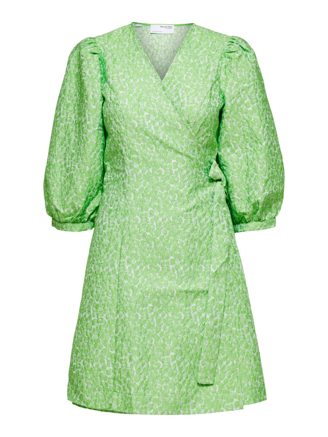 Julia-Siv 3/4 Short Dress - Dark Citron