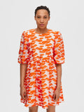 Abrielle 3/4 Short Dress - Orangeade