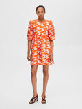 Abrielle 3/4 Short Dress - Orangeade