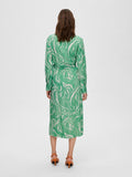 Sirine Ls Midi Wrap Dress - Absinthe Green