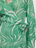 Sirine Ls Midi Wrap Dress - Absinthe Green