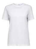Myessential Ss O-Neck Tee - Vit