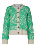 Sissi Ls Knit O-Neck Cardigan - Absinthe Green