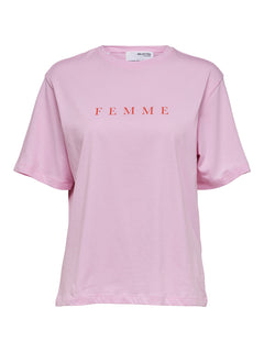 Vilja SS Printed Tee - Sweet Lilac Orangeade