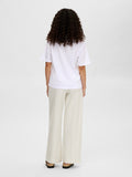Vilja SS Printed Tee - Bright White Ab Green