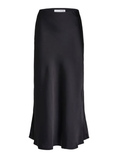 Lena HW Midi Skirt - Black