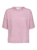 Liliana Me 2/4 Knit O-Neck - Sweet Lilac Melange