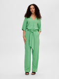 Viva 2/4 Long Linen Jumpsuit - Absinthe Green