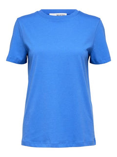 Myessential Ss O-Neck Tee - Ultramarine