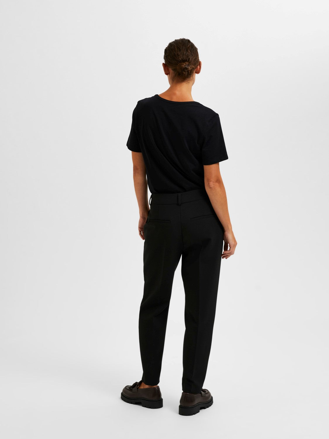 Rita-Ria Mw Cropped Pant - Svart
