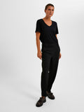 Rita-Ria Mw Cropped Pant - Svart