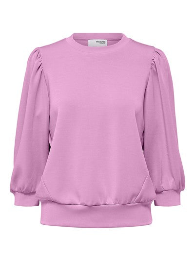 Tenny 3/4 Sweat Top - Cyclamen