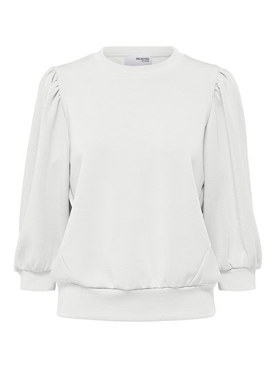Tenny 3/4 Sweat Top - Snow White