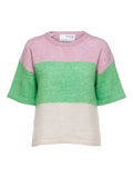 Liliana Me 2/4 Knit O-Neck - Sweet Lilac Absinthe And Birch