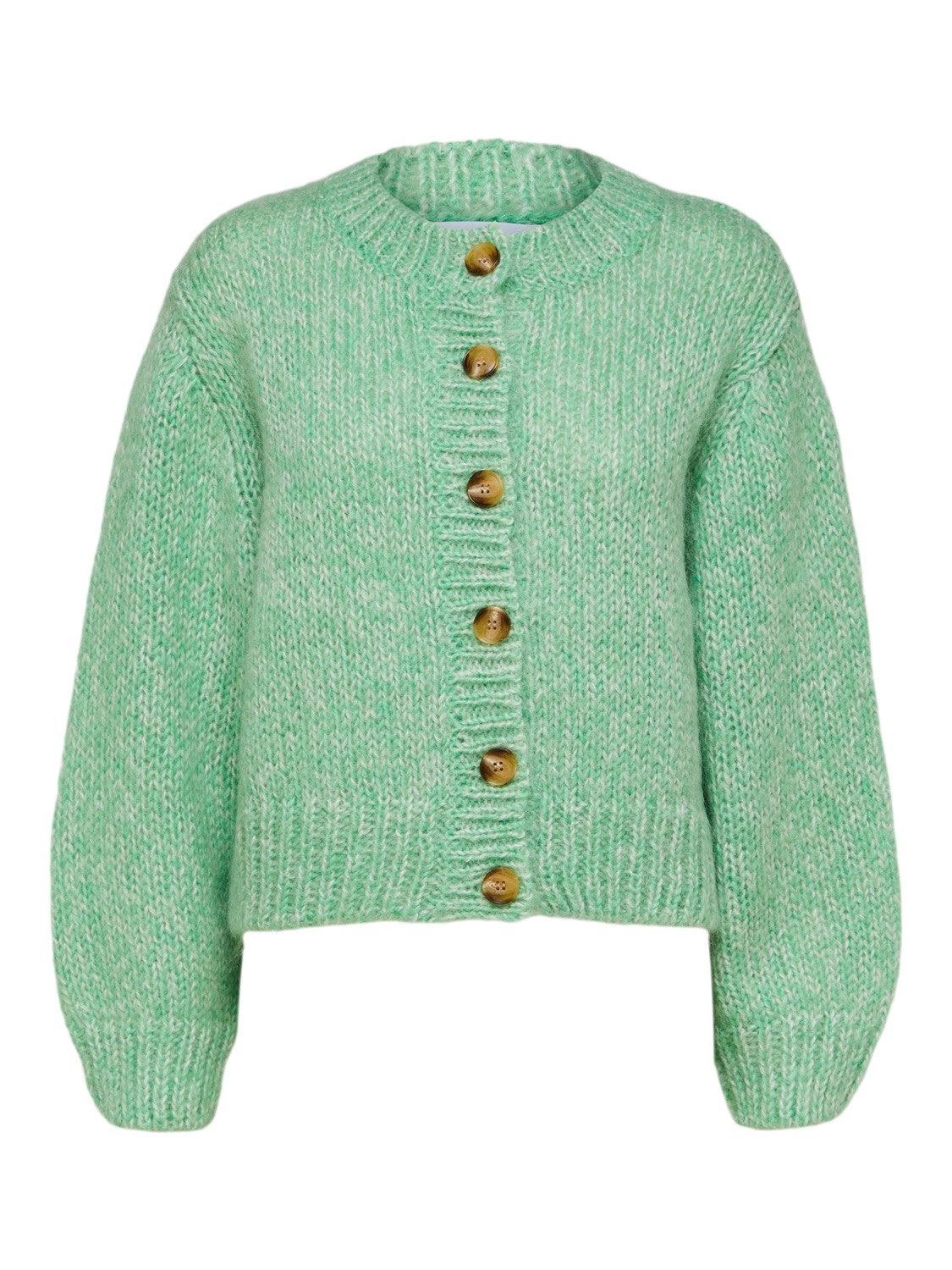 Suanne New Ls Knit Short Cardigan - Absinthe Green