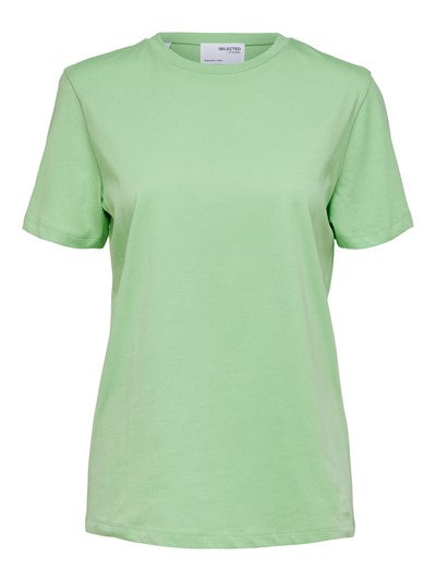 Myessential Ss O-Neck Tee - Pistachio Green
