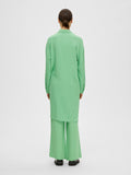 Viva-Tonia Long Linen Shirt - Absinthe Green