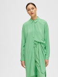 Viva-Tonia Long Linen Shirt - Absinthe Green