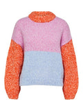 Winnie Ls Knit O-Neck - Cyclamen Mix