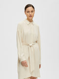 Viva-Tonia Long Linen Shirt - Sandshell