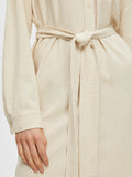 Viva-Tonia Long Linen Shirt - Sandshell