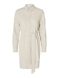 Viva-Tonia Long Linen Shirt - Sandshell