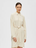 Viva-Tonia Long Linen Shirt - Sandshell