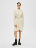 Viva-Tonia Long Linen Shirt - Sandshell