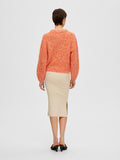 Suanne Ls Knit O-Neck - Orangeade
