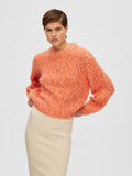 Suanne Ls Knit O-Neck - Orangeade