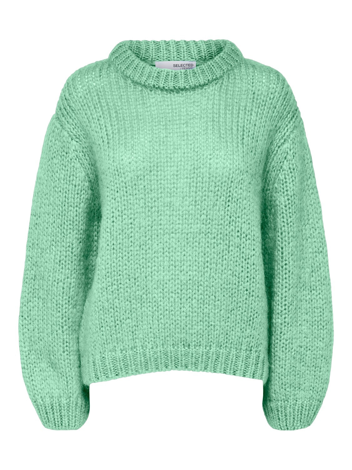 Suanne Ls Knit O-Neck - Absinthe Green