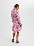 Mivi Ls Short Aop Dress - Black Aop