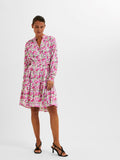 Mivi Ls Short Aop Dress - Black Aop
