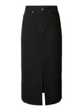 Selected Femme Krista-Gerda HW Denim Maxikjol - Black Denim