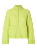 Sia Ls Knit Zipper Cardigan - Sharp Green Melange