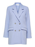 New Myla Ls Relaxed Blazer - Blue Heron
