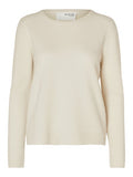 Manila LS Knit Cashmere O-Neck - Birch
