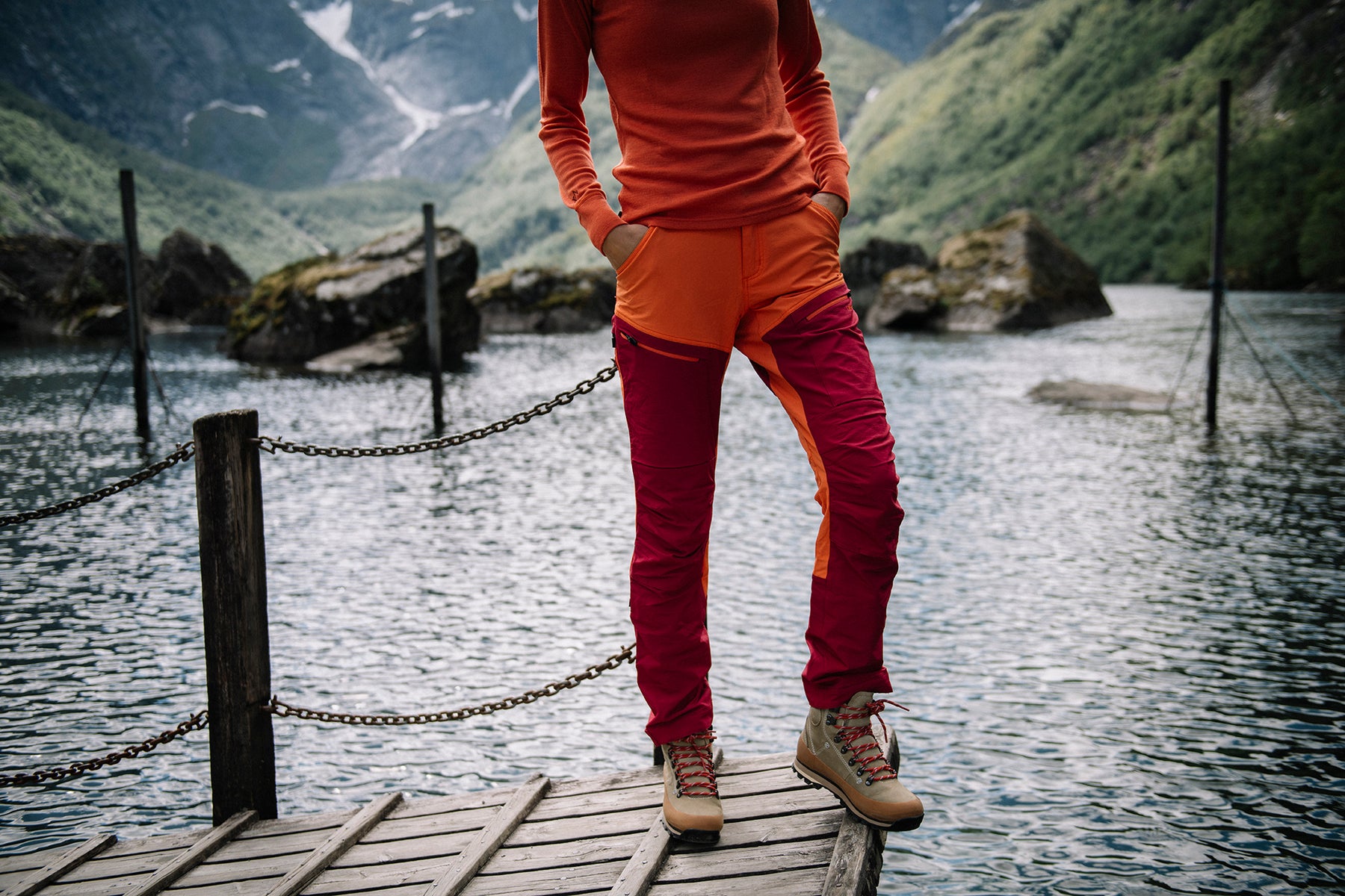Flåm TR Bukse - Kirsebær