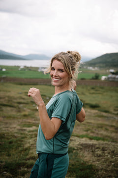 Flåm Lightwool SS - Sjøgrønn